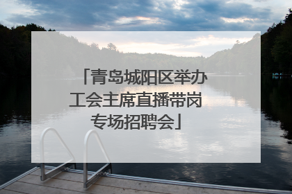 青岛城阳区举办工会主席直播带岗专场招聘会