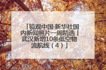 镜观中国·新华社国内新闻照片一周精选丨武汉新增10条低空物流航线（4）