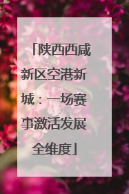 陕西西咸新区空港新城：一场赛事激活发展全维度