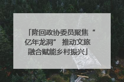 隆回政协委员聚焦“亿年龙洞” 推动文旅融合赋能乡村振兴