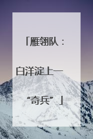 雁翎队：白洋淀上一“奇兵”