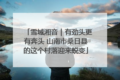 雪域湘音｜有劲头更有奔头 山南市桑日县的这个村落迎来蜕变