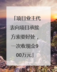 项目业主代表向项目承接方索要好处，一次收现金900万元