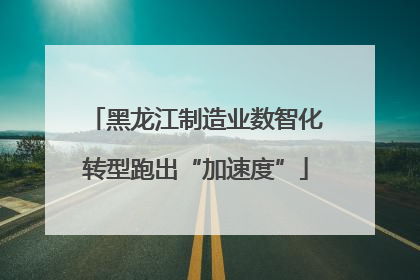黑龙江制造业数智化转型跑出“加速度”