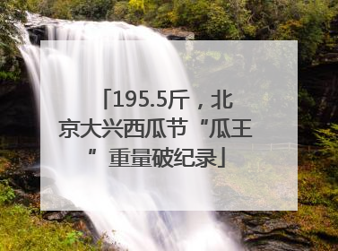 195.5斤，北京大兴西瓜节“瓜王”重量破纪录
