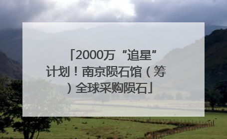 2000万“追星”计划！南京陨石馆（筹）全球采购陨石
