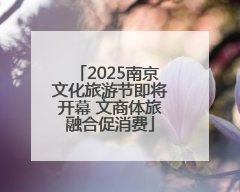 2025南京文化旅游节即将开幕 文商体旅融合促消费