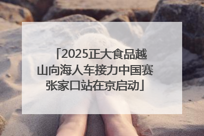 2025正大食品越山向海人车接力中国赛张家口站在京启动