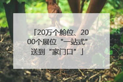 20万个舱位、2000个展位“一站式”送到“家门口”