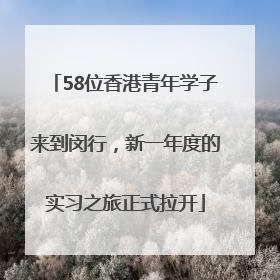 58位香港青年学子来到闵行，新一年度的实习之旅正式拉开
