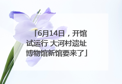 6月14日，开馆试运行 大河村遗址博物馆新馆要来了