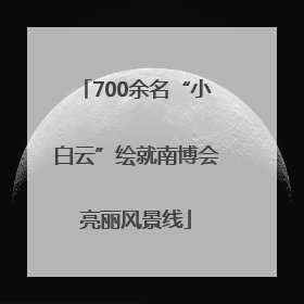 700余名“小白云”绘就南博会亮丽风景线