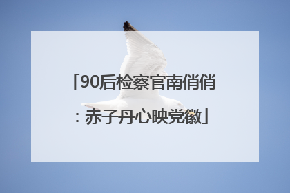 90后检察官南俏俏：赤子丹心映党徽